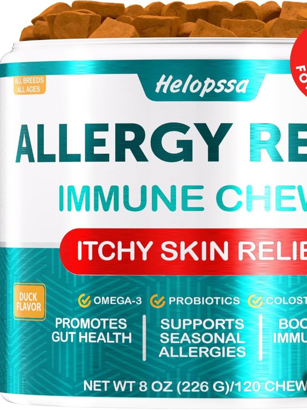 Dog Allergy Chews - Yeast‑Free for Sensitive Pups